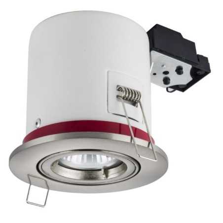 Éclairez votre intérieur avec style! Lot de 20 supports de spot BBC aluminium brossé orientable avec douille GU10 ref. 819