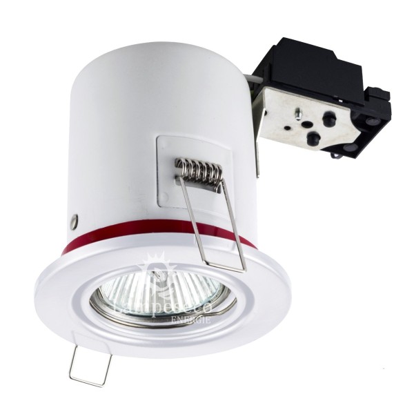 Éclairez votre intérieur avec notre Lot de 6 Supports de Spot BBC Orientables Blanc - GU10!