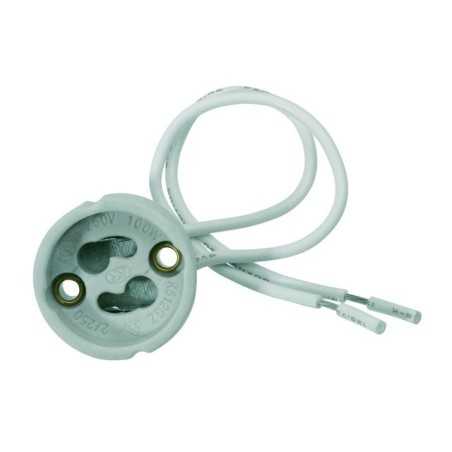 Spot Bain et Douche Etanche IP44 Blanc avec ampoule halogene GU10