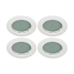 Créez une ambiance lumineuse parfaite avec notre Lot de 4 Spots LED Encastrables Blancs Neutres
