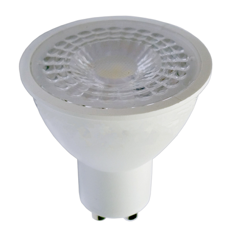 Spot Led GU10 angle 36° 7 watt (eq. 45 watt) Blanc Chaud 3000°K Finition Grise 