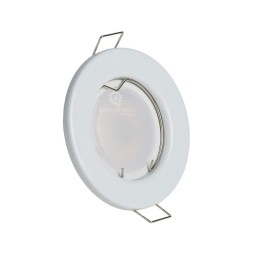 LOT DE 40 SPOT LED ENCASTRABLE COMPLETE RONDE FIXE eq. 50W BLANC CHAUD 3000K