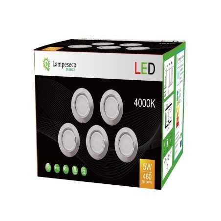 Éclairez votre maison avec style: Lot de 40 spots LED encastrables alu brossé blanc neutre