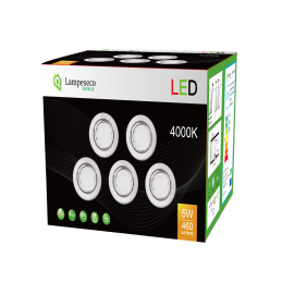 LOT DE 25 SPOT LED ENCASTRABLE COMPLETE ORIENTABLE ALU BROSSE AVEC AMPOULE GU10 230V eq. 50W