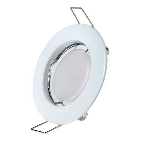 15 Spots LED 3 Intesités 7W Eq. 56W - Blanc Chaud, Finition Blanc | Éclairage Économique et Élégant