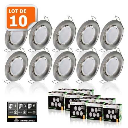 Transformez votre intérieur avec les LED 10 Spots dimmables 7w équivalent 56w