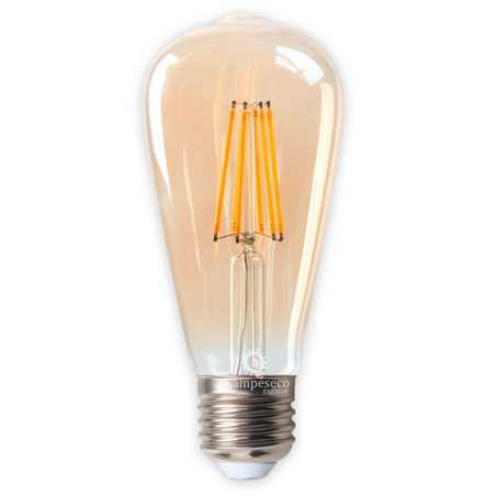 Éclairez votre vie avec Lot de 10 Ampoules LED Vintage ST64 Doré