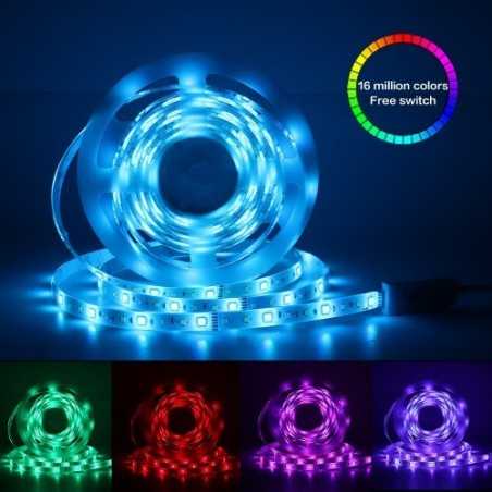 Transformez votre intérieur en un spectacle lumineux avec les bandes RGB WiFi compatibles Alexa et Google!