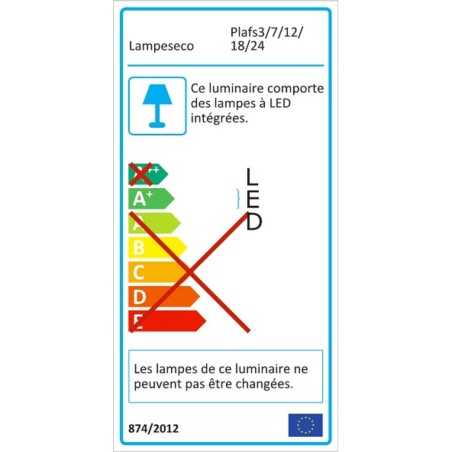 Spot Encastrable LED Downlight Panel Extra-Plat 18W Blanc Froid 6000K
