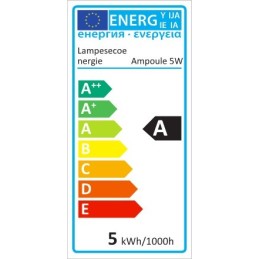 Ampoule led flamme5 Watts 400lumens