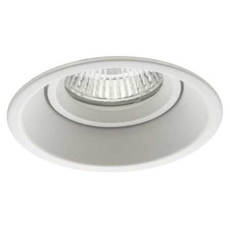 Lot de 6 Support Spot encastrable basse luminance blanc, non eblouissant, pour ampoule GU10 / MR16 ref.837