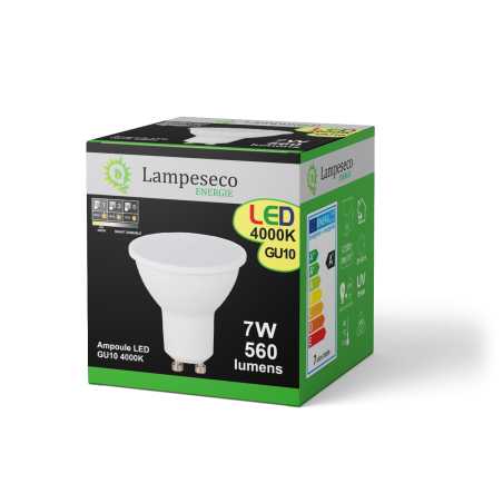 Transformez votre éclairage avec 10 ampoules LED GU10 7W 3-étapes dimmable - blanc chaud 3000K