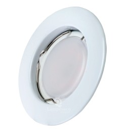 Lot de 4 Spot Led Encastrable Complete Blanc Lumière Blanc Chaud 5W eq.50W ref.267