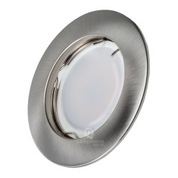 Spot Led Encastrable Complete Alu Brossé Lumière Blanc Chaud 5W eq.50W ref.763