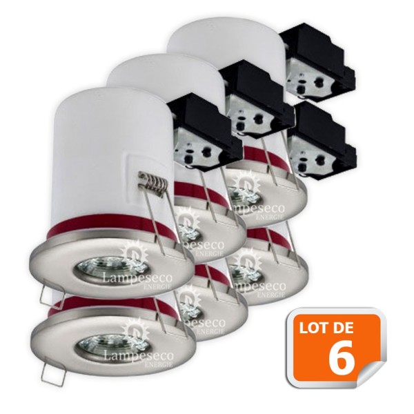 Lot de 6 Spots encastrables étanches LED 5W - Égayer votre espace extérieur
