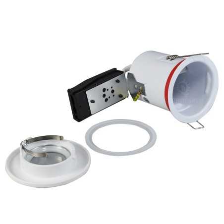 Éclairez votre intérieur avec style: Lot de 30 Supports de Spot BBC Étanche en Blanc 87mm