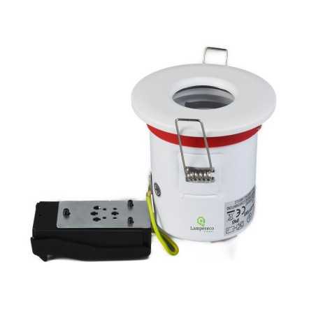 Lot 15 Support Spot BBC Etanche IP65 Blanc - Douille GU10 830W