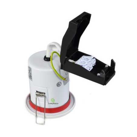 Lot 15 Support Spot BBC Etanche IP65 Blanc - Douille GU10 830W