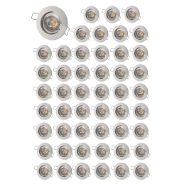 SPOT ENCASTRABLE FIXE LED GU10 230V BLANC AVEC COB LED 5W RENDU ENVIRON 50W
