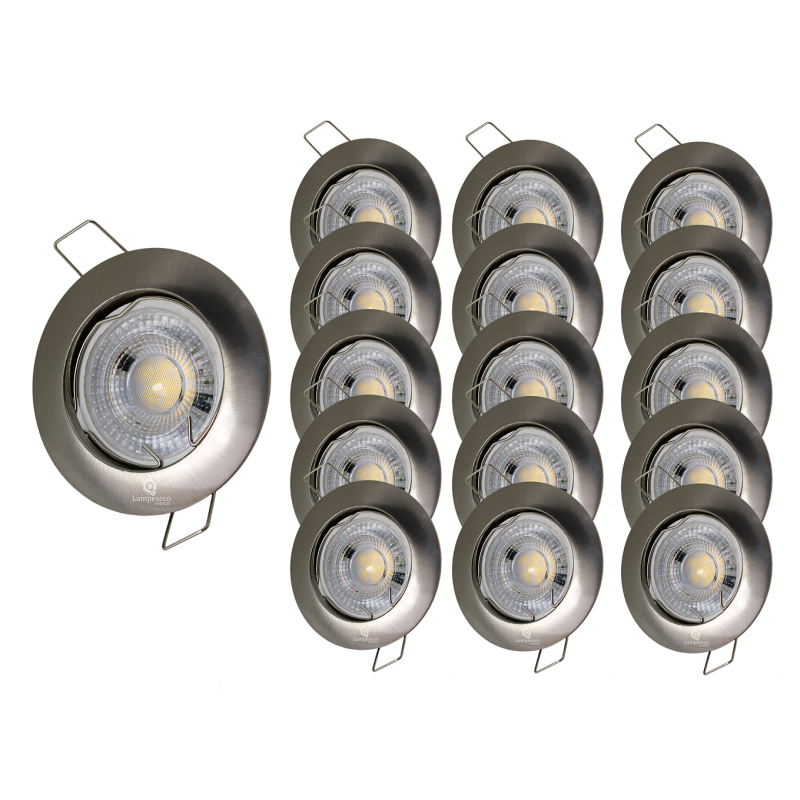 LOT DE 15 SPOT LED COMPLETE AVEC COB LED 5W LOT DE 15 SPOT LED COMPLETE AVEC COB LED 5W