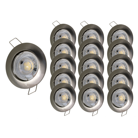LOT DE 15 SPOT LED COMPLETE AVEC COB LED 5W