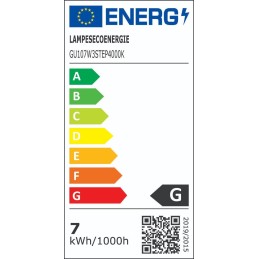 Ampoule LED GU10 7W \"SMART DIMMABLE\" dimmable sans variateur à 3 niveaux sans variateur.