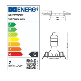 Mettez en lumière votre intérieur avec le Lot de 20 Spots Encastrables Noir Mat 7W