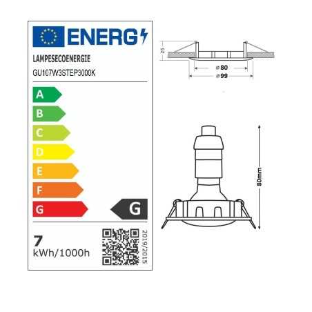 Éclairez Votre Maison Avec Style: Lot de 25 Spots Encastrables Noirs Mat, 3 Intensités & Blanc Chaud 3000K