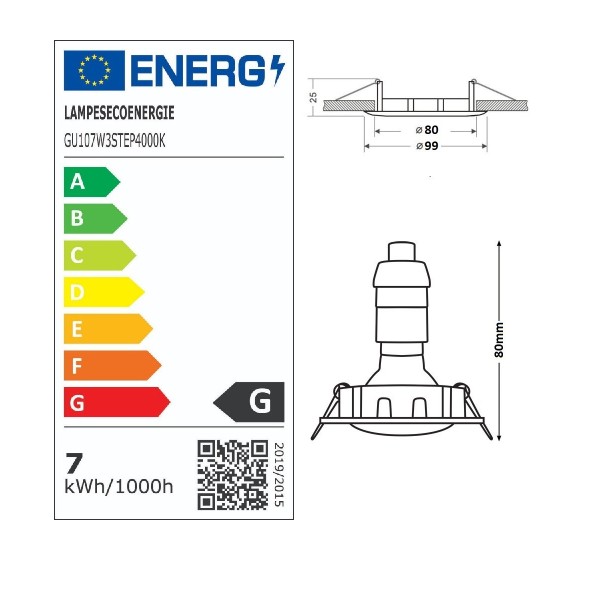 Éclairez votre espace avec style ! Lot de 10 Spots Encastrables Noirs Mat 7W, 3 Intensités Réglables, Blanc Neutre 4000K