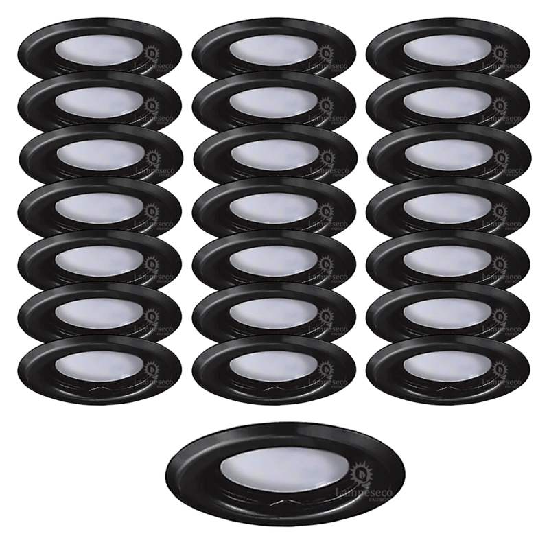 Éclairez votre intérieur avec style : Lot de 25 Spots Encastrables Noirs Mat avec LED 5W Blanc Chaud ! ???? Éclairez votre intérieur avec style : Lot de 25 Spots Encastrables Noirs Mat avec LED 5W Blanc Chaud ! ????