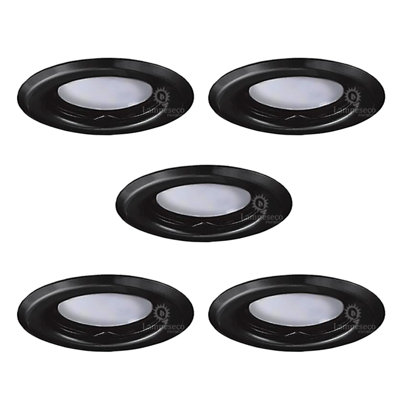 Éclairez votre intérieur avec nos spots encastrables noir mat LED 5W équivalent 50W - Blanc Froid 6000K Éclairez votre intérieur avec nos spots encastrables noir mat LED 5W équivalent 50W - Blanc Froid 6000K