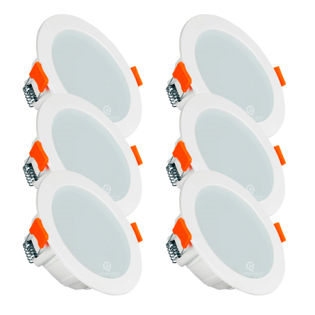 Transformez votre salle de bain avec le Pack de 24 Spots LED Encastrables Extra Plats Blanc Chaud 3000K!