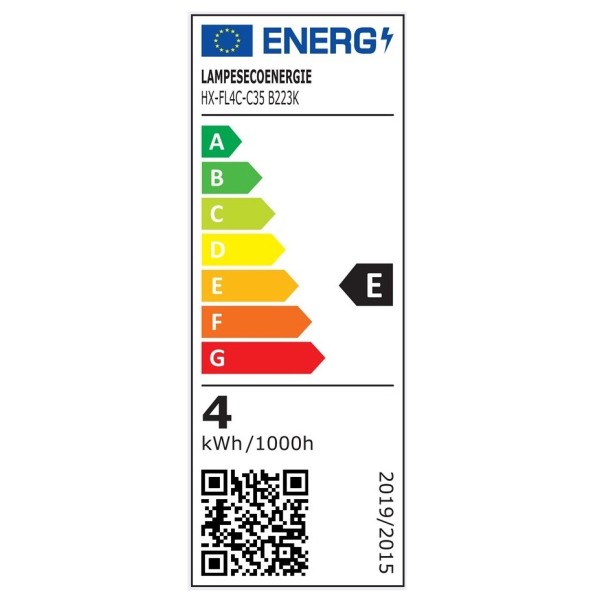 Économisez 90% sur l\'énergie avec ce lot de 5 ampoules LED au design flamme filament 4W (éq. 42W) B22. Changez pour les ampoule