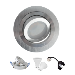 Lot de 5 spot led encastrable orientable 5w eq. 50w, blanc froid ref.64856000