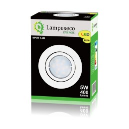Spot Led Encastrable Complete Blanc Orientable lumière Blanc Neutre