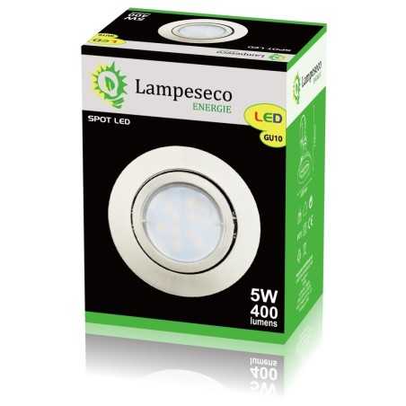 Spot Led Encastrable Complete Satin Orientable lumière Blanc Neutre