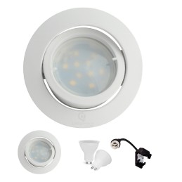 Éclairez votre intérieur avec style grâce au pack de 4 spots LED orientables blancs neutres