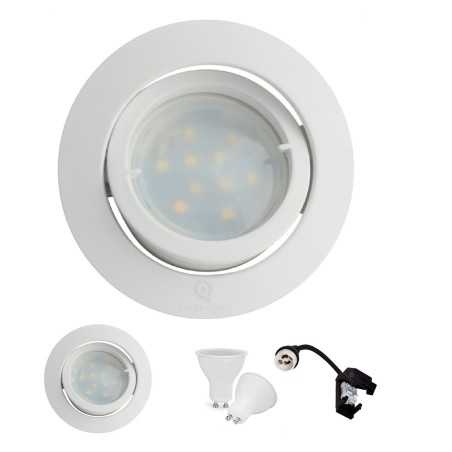 Éclairage parfait garantit avec le Lot de 30 Spot Led Encastrable Blanc Orientable lumière Blanc Chaud ref.193!