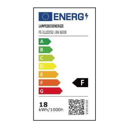 Lot de 5 Spot Encastrable LED Downlight Panel Extra-Plat 18W Blanc Neutre
