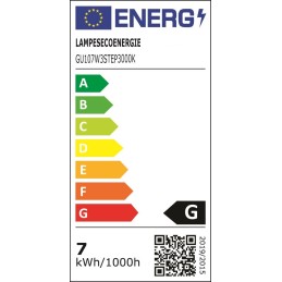 Ampoule LED GU10 7W \"SMART DIMMABLE\" dimmable sans variateur à 3 niveaux sans variateur.