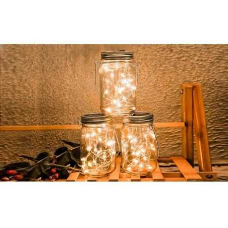 Découvrez la lanterne solaire en verre LED parfaite pour illuminer votre jardin