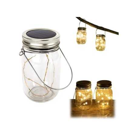 Découvrez la lanterne solaire en verre LED parfaite pour illuminer votre jardin