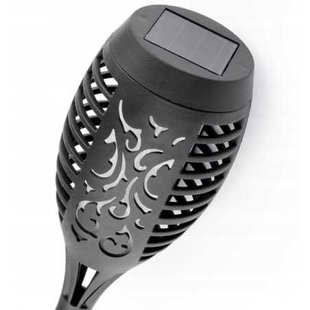 Éclairez votre jardin avec la magie solaire - Lampe torche feu à Led pour une ambiance enflammée!