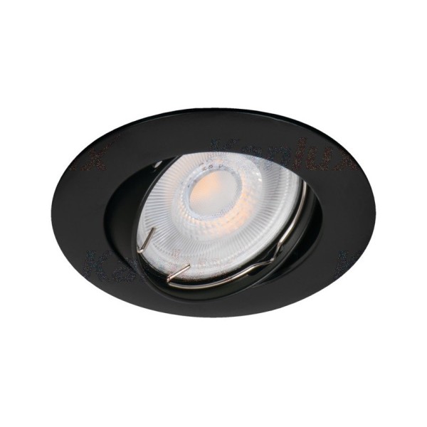 Lot de 10 Spots Aluminium Orientable Noir Mat avec GU10 LED de 5W eqv. 50W Blanc Neutre 4000K