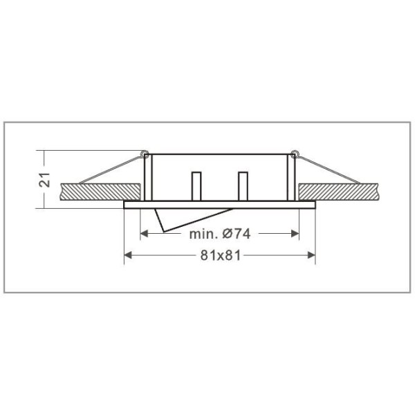 Éclairez votre intérieur avec style : Collerettes supports encastrables orientables aluminium, spot LED rond alu brossé - Diam.