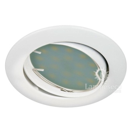 SPOT LED ENCASTRABLE COMPLETE ORIENTABLE BLANC AVEC AMPOULE GU10 230V eq. 50W
