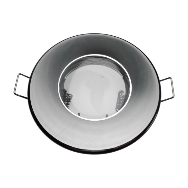 FIXATION SPOT SALLE DE BAIN ETANCHE CHROME POUR AMPOULE HALOGENE OU LED IP44
