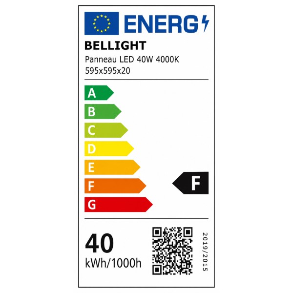 Lot de 6 Panneaux LED 40W 60x60 cm - Encastrable/En Saillie, 4000K, 4000lm – Plafonnier Éco-énergétique - Achetez en Ligne