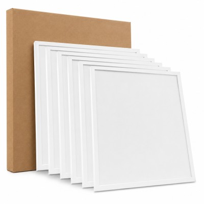 Lot de 6 Panneaux LED 40W 60x60 cm - Encastrable/En Saillie, 4000K, 4000lm – Plafonnier Éco-énergétique - Achetez en Ligne