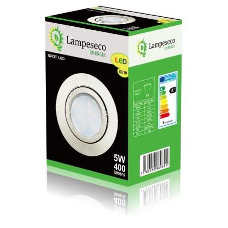 Spot Led Encastrable Complete Satin Orientable lumière Blanc Neutre